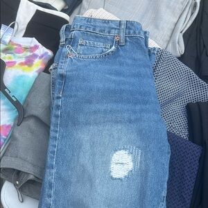 Blue Distressed Jeans